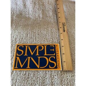 1985 Simple Minds Once Upon a Time Alive & Kicking Album Cover Vinyl Sticker
